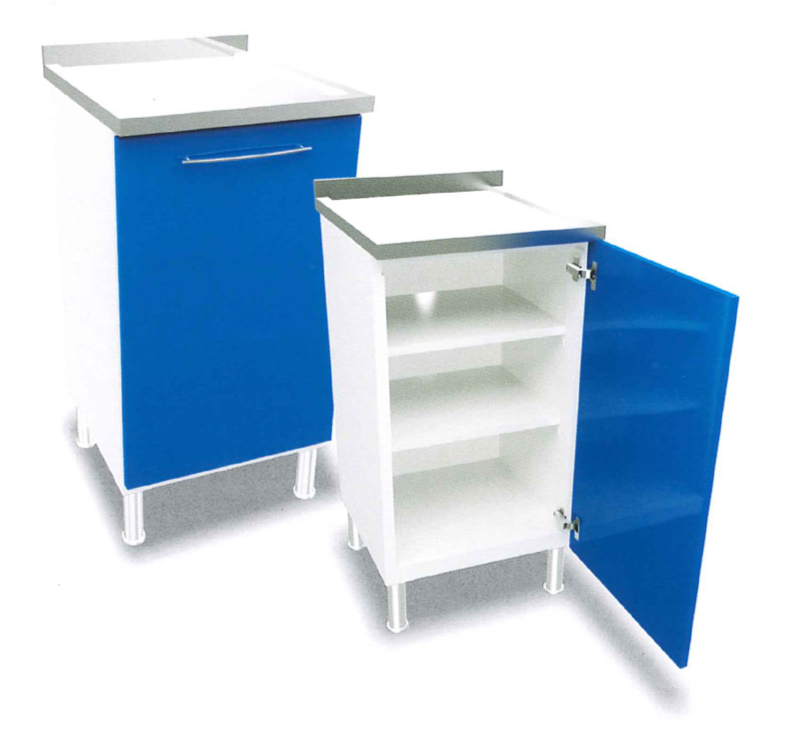 ERMetal-Plaster-Bench-W/-1-Door,-2-Shelves-W/-S/S-Top-(50-Cm)