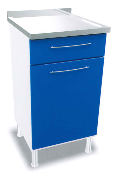ERMetal-Plaster-Bench-W/-1-Door,-Shelf---Door-W/-S/S-Top-(50-Cm)