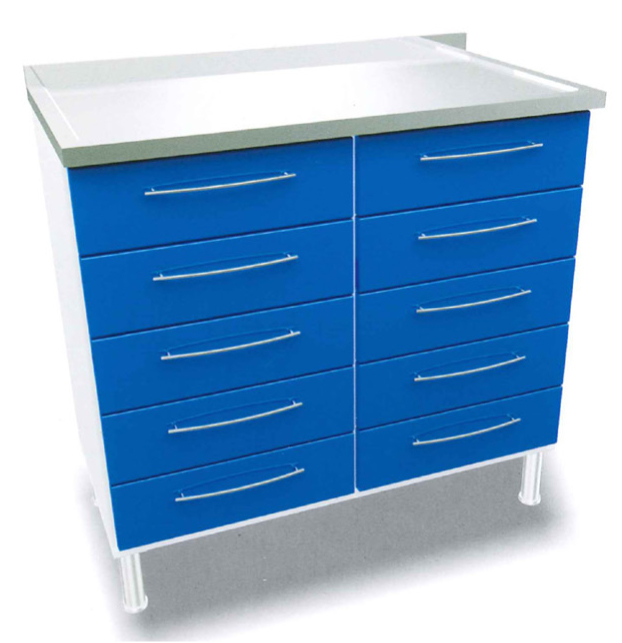 ERMetal-Plaster-Bench-W/-10-Drawers-W/-S/S-Top-(100-Cm)