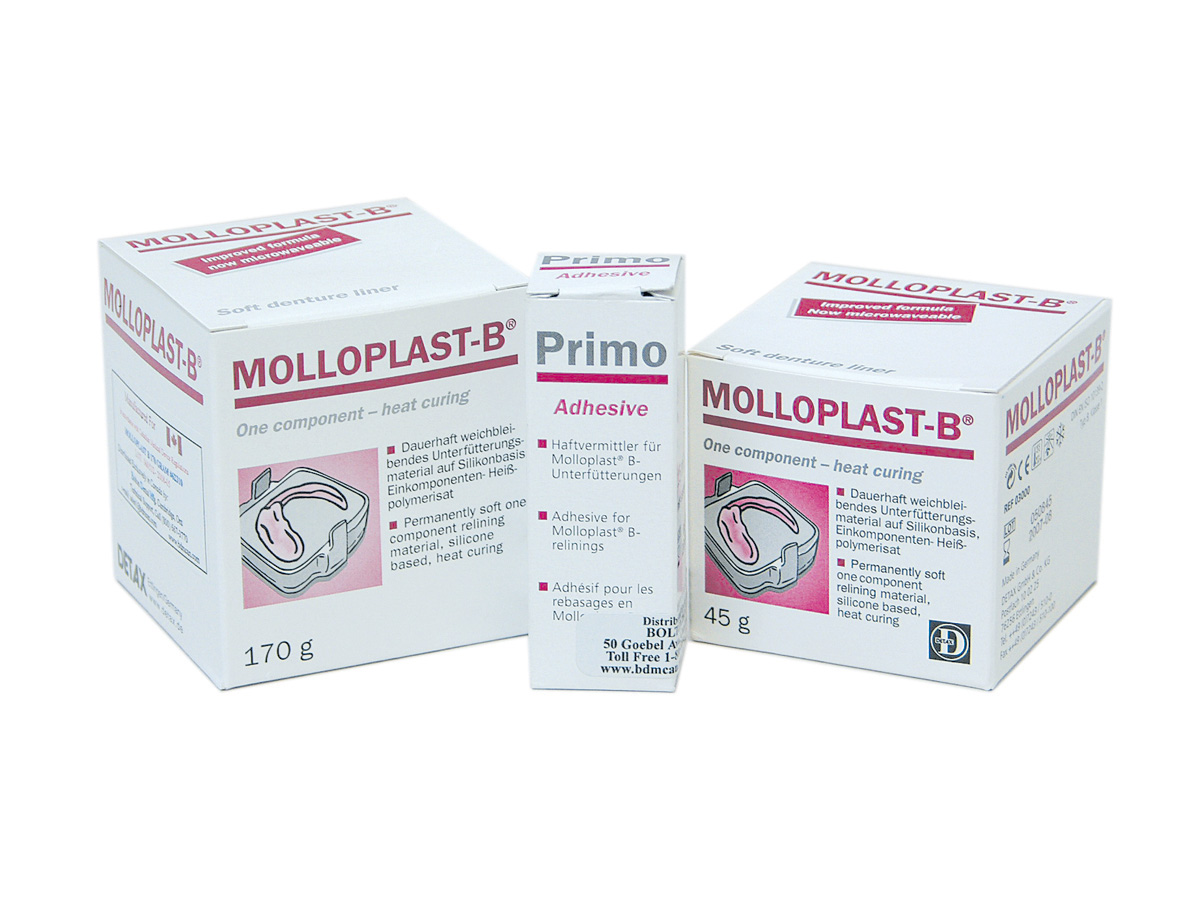 DETAX MolloPlast B – Materiale Rielining Morbido Permanente 45g + Adesivo – Made In Germany - 4